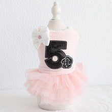 Load image into Gallery viewer, Rose Luxury Dog Clothes Dress Winter Thick Princess Bow Wedding Little Small Animals Pet Cat Costume Skirt For Terrier York Pugs