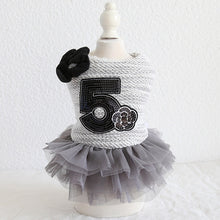 Load image into Gallery viewer, Rose Luxury Dog Clothes Dress Winter Thick Princess Bow Wedding Little Small Animals Pet Cat Costume Skirt For Terrier York Pugs