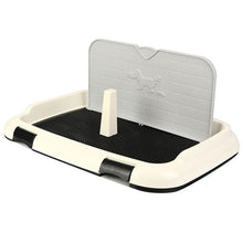 Load image into Gallery viewer, Mesh Pet Dog Toilet Mat with Simulation Wall Portable Pet Potty Tray Accessories Durable Dog Pee Training Toilet Pads Indoor