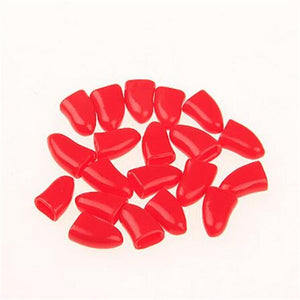 New Colorful 20pcs Cats Dogs Paws Caps Protective Nail Claw Cap+ Adhesive Glue Soft Rubber Pet Nail Cover Pet Supplies Chihuahua