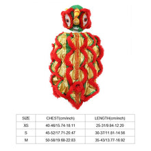 Load image into Gallery viewer, Funny Pet Dog Clothes Lion Dance Cat Costume For Small Medium Dogs Corgi New Year Traditional Clothing French Bulldog Dress Up
