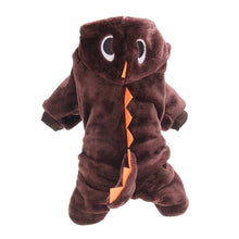 Load image into Gallery viewer, Jumpsuits For Dogs Funny Dinosaur Dog Clothes Halloween Christmas Costume Winter Jumpsuits For Small Medium Large Size Pets D40
