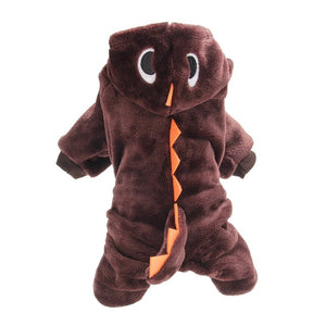 Jumpsuits For Dogs Funny Dinosaur Dog Clothes Halloween Christmas Costume Winter Jumpsuits For Small Medium Large Size Pets D40