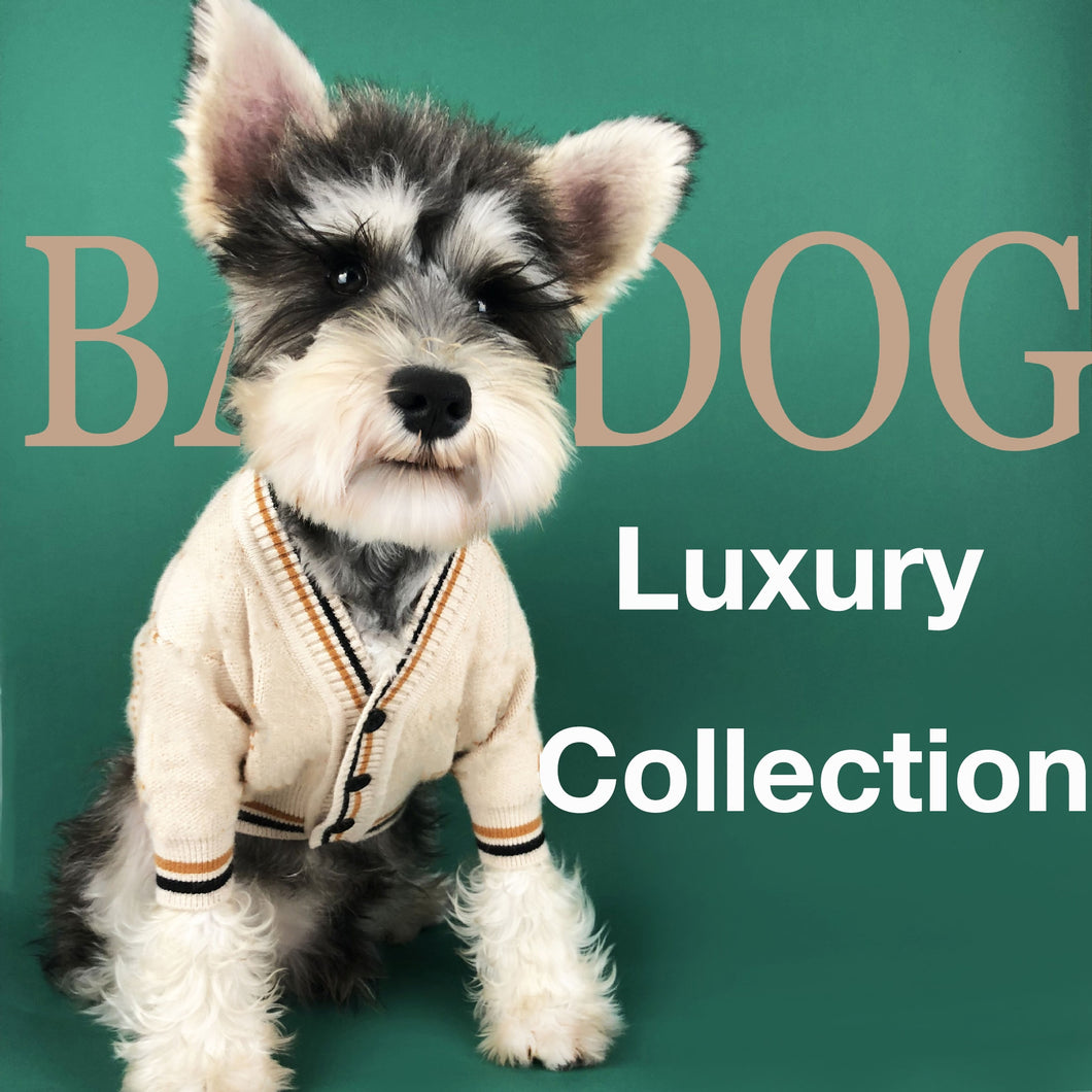 Soft Dog Sweater Classic Pet Casual Outfit Costume Fashion Cardigan Sweater Knit Jacket For Schnauzer Bulldog Puppy Clothes