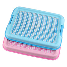 Load image into Gallery viewer, Mesh Pet Dog Toilet Mat with Simulation Wall Portable Pet Potty Tray Accessories Durable Dog Pee Training Toilet Pads Indoor

