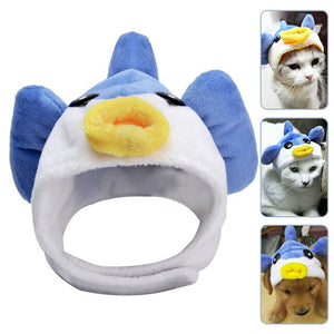 2019 New Funny Cute Pet Cat Costume Lion Tiger Rabbit Frog Cap Hat Headwear for Cat Dog Halloween Christmas Clothes Dress