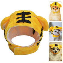 Load image into Gallery viewer, 2019 New Funny Cute Pet Cat Costume Lion Tiger Rabbit Frog Cap Hat Headwear for Cat Dog Halloween Christmas Clothes Dress
