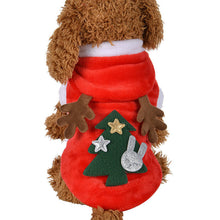 Load image into Gallery viewer, Pet Dog Christmas clothes Santa Claus riding a deer  Jacket Coat Pets  Christmas Dog Apparel Costumes for Big Dog or Small Dog
