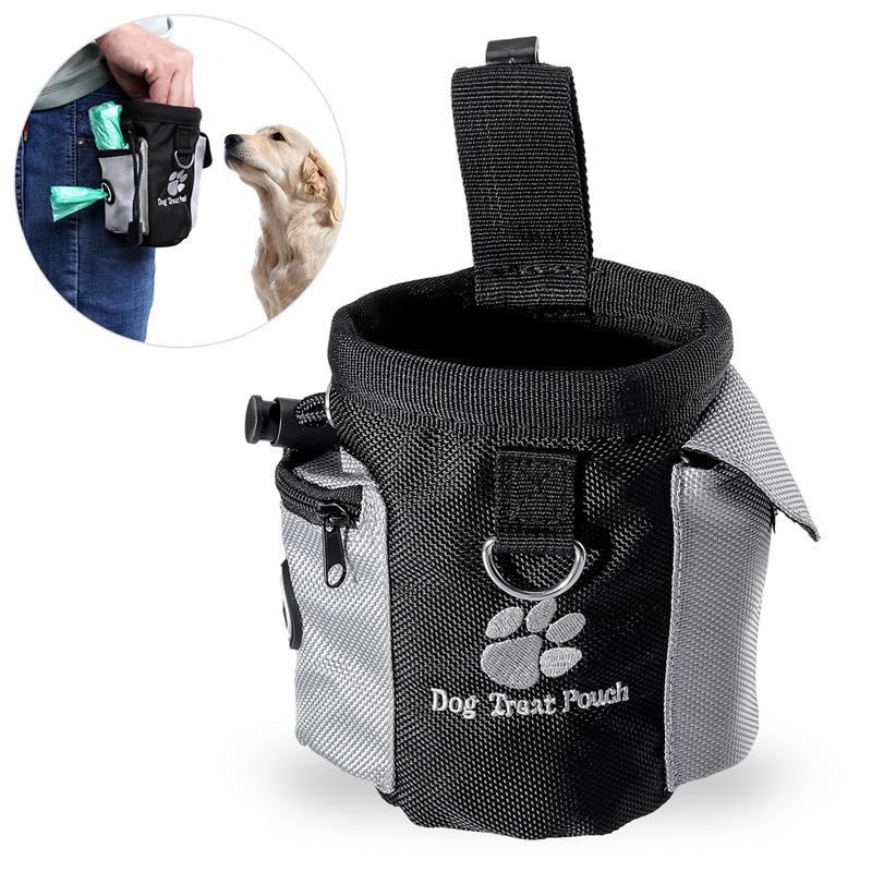 Dog Treat Pouch Pet Hands Free Training Waist Bag Drawstring Carries Pet Toys Dog Accessories Oxford Cloth Food Poop Bag Pouch