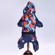 Load image into Gallery viewer, Warm Pet Dog Jumpsuit Hoodie Waterproof Overall Coat Camouflage Clothes For French Bulldog Fleece Puppy Jacket

