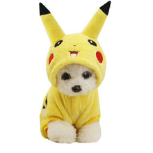 Load image into Gallery viewer, Cat Costume Cute Dog Clothes Pikachu Cosplay Clothes Winter Cat Clothes Dog Hoodie Dog Coat Small Dog Hoodie Clothing  XS
