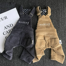 Load image into Gallery viewer, Vintage Denim Jeans Pet Overalls Dogs Jumpsuits Spring Lovely Cowboy Dog Four Legs Clothes Teddy Small Dog Coat Apparel XS-XXL
