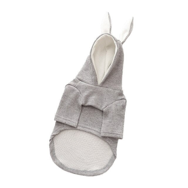 Sweet Pet Cat Costumes Winter Warm Cat Clothes For Small Cats Dogs Cute Rabbit Ear Shaped Kitten Kitty Coat Jacket Pet Clothing