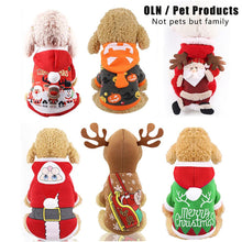 Load image into Gallery viewer, dog christmas clothes Small Dogs Santa Costume for Pug Chihuahua Yorkshire Pet Cat Clothing Jacket Coat Pets Costume
