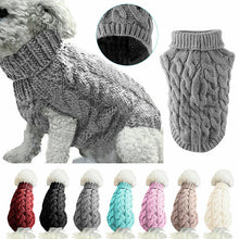Load image into Gallery viewer, Winter Dog Sweater Small Dog Clothes Puppy Sweater For Pet Dog Knitting Crochet Cloth Christmas Dog Sweater Decoration Coats
