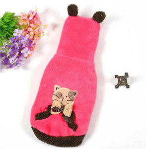 Cute NEW Autumn Pet Cat Clothes Soft two-sided Coral Fleece Cat Hoodies Dog Cat Clothes for Small Cat Pet Puppy