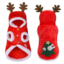 Load image into Gallery viewer, Christmas Cat Clothes Small Dogs Cats Santa Costume Kitten Puppy Outfit Hoodie Warm Pet Dog Clothes Clothing Accessories
