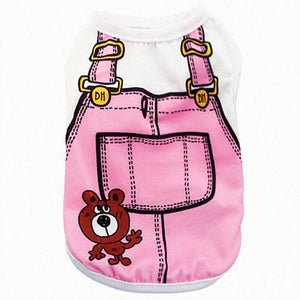 2020 New Cartoon Dog Clothes Animals T-shirt Vest Clothes For Dog Pet Clothes Puppy Clothing For Small Medium Pets Drop Shipping