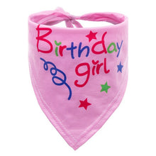 Load image into Gallery viewer, Scarf Dog Accessories Collar Fashion Polyester Decoration Bib Pet Soft Letter Bandana Triangular Cute Birthday
