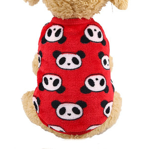Winter Warm Cartoon Pet Clothes for Small Dogs Cats Soft Fleece Cat Dog Coat Jacket Puppy Clothing Outfits Chihuahua Pet Clothes