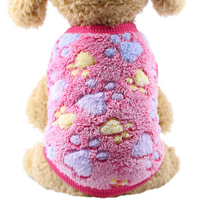 Winter Warm Cartoon Pet Clothes for Small Dogs Cats Soft Fleece Cat Dog Coat Jacket Puppy Clothing Outfits Chihuahua Pet Clothes