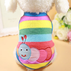 Winter Warm Cartoon Pet Clothes for Small Dogs Cats Soft Fleece Cat Dog Coat Jacket Puppy Clothing Outfits Chihuahua Pet Clothes