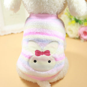 Winter Warm Cartoon Pet Clothes for Small Dogs Cats Soft Fleece Cat Dog Coat Jacket Puppy Clothing Outfits Chihuahua Pet Clothes