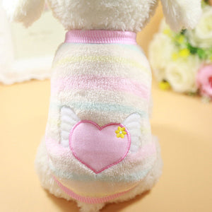 Winter Warm Cartoon Pet Clothes for Small Dogs Cats Soft Fleece Cat Dog Coat Jacket Puppy Clothing Outfits Chihuahua Pet Clothes