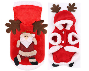 dog christmas clothes Small Dogs Santa Costume for Pug Chihuahua Yorkshire Pet Cat Clothing Jacket Coat Pets Costume