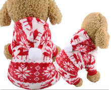 Load image into Gallery viewer, dog christmas clothes Small Dogs Santa Costume for Pug Chihuahua Yorkshire Pet Cat Clothing Jacket Coat Pets Costume
