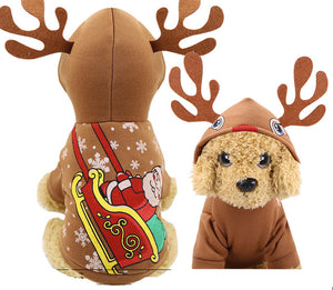 dog christmas clothes Small Dogs Santa Costume for Pug Chihuahua Yorkshire Pet Cat Clothing Jacket Coat Pets Costume
