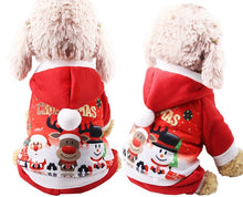 Load image into Gallery viewer, dog christmas clothes Small Dogs Santa Costume for Pug Chihuahua Yorkshire Pet Cat Clothing Jacket Coat Pets Costume
