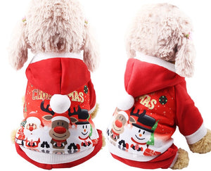 dog christmas clothes Small Dogs Santa Costume for Pug Chihuahua Yorkshire Pet Cat Clothing Jacket Coat Pets Costume
