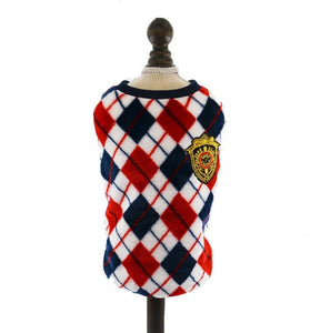 Red /Yellow /Gray  Autumn Winter Flannel Cat Vest  Dog Cat Shirt  Pet outfit Cat Coat Clothes for Small Cat Dog Puppy