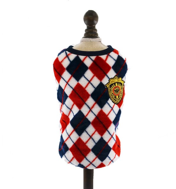 Red /Yellow /Gray  Autumn Winter Flannel Cat Vest  Dog Cat Shirt  Pet outfit Cat Coat Clothes for Small Cat Dog Puppy