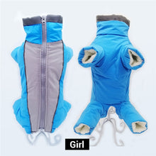 Load image into Gallery viewer, Winter Overalls for Dogs Warm Waterproof Pet Jumpsuit Trousers Male/ Female Dog Reflective Small Dog Clothes Puppy Down Jacket
