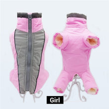 Load image into Gallery viewer, Winter Overalls for Dogs Warm Waterproof Pet Jumpsuit Trousers Male/ Female Dog Reflective Small Dog Clothes Puppy Down Jacket
