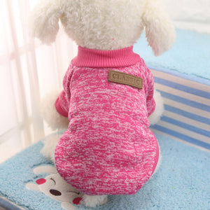 Warm Dog Cat Clothing Autumn Winter Pet Clothes Sweater For Small Dogs Cats Chihuahua Pug Yorkies Kitten Outfit Cat Coat Costume