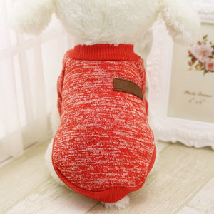 Warm Dog Cat Clothing Autumn Winter Pet Clothes Sweater For Small Dogs Cats Chihuahua Pug Yorkies Kitten Outfit Cat Coat Costume