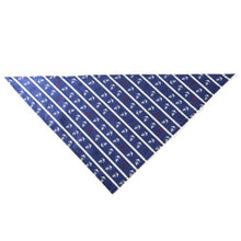 Load image into Gallery viewer, Dog Bandanas Large Pet Scarf Pet Bandana For Dog Cotton Cute Blue Stripes Washable Bow Tie Cat Dog Scarf Small Dog Accessories
