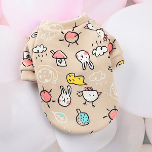 Cartoon Cat Hoodie Sweater Spring Summer Pet Cat Clothes for Cats Katten Kedi Pullovers Mascota Pet Costume Cat Outfit Clothing