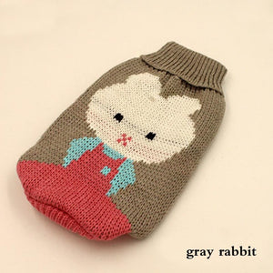 Fashion Pattern Clothes for Cats Cute Reindeer Sweater for Sphynx Cat Winter Warm Costume for Kedi Knitted Sweatshirt Mascotas