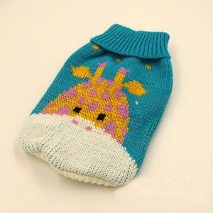 Fashion Pattern Clothes for Cats Cute Reindeer Sweater for Sphynx Cat Winter Warm Costume for Kedi Knitted Sweatshirt Mascotas
