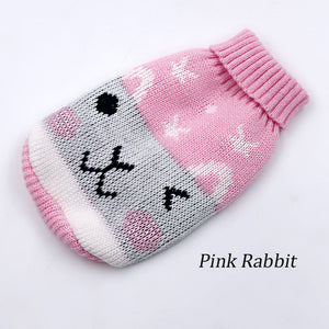 Fashion Pattern Clothes for Cats Cute Reindeer Sweater for Sphynx Cat Winter Warm Costume for Kedi Knitted Sweatshirt Mascotas