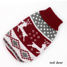 Load image into Gallery viewer, Fashion Pattern Clothes for Cats Cute Reindeer Sweater for Sphynx Cat Winter Warm Costume for Kedi Knitted Sweatshirt Mascotas
