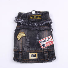 Load image into Gallery viewer, New Dog Jeans Jacket Cute Casual Blue Denim Coat Vest Pet Puppy Clothes Apparel 6 sizes 2 Colours
