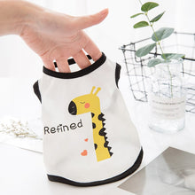 Load image into Gallery viewer, Pet Cat Vest Summer Thin Breathable Cartoon Cotton Clothes Small Teddy Bear Dog clothes Summer Pet Cat Clothes
