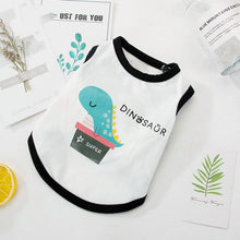 Load image into Gallery viewer, Pet Cat Vest Summer Thin Breathable Cartoon Cotton Clothes Small Teddy Bear Dog clothes Summer Pet Cat Clothes
