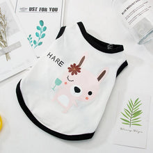 Load image into Gallery viewer, Pet Cat Vest Summer Thin Breathable Cartoon Cotton Clothes Small Teddy Bear Dog clothes Summer Pet Cat Clothes
