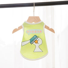 Load image into Gallery viewer, Pet Cat Vest Summer Thin Breathable Cartoon Cotton Clothes Small Teddy Bear Dog clothes Summer Pet Cat Clothes
